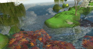 Hole 1 in-game view 1