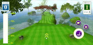 Hole 1 in-game view 3