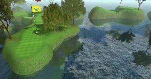 Hole 7 in-game view 2