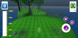 Hole 13 in-game view 2